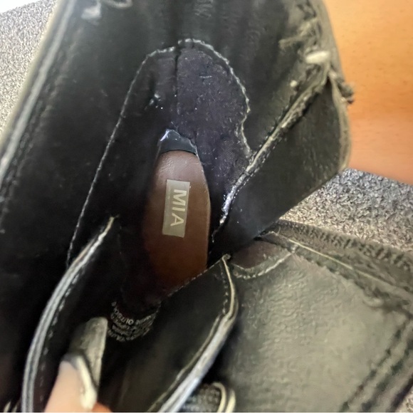 Black size 9 platform combat boots - Picture 4 of 7